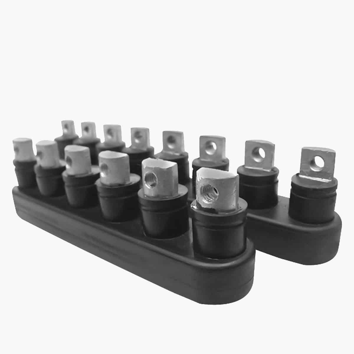 Rubber bonded to metal products